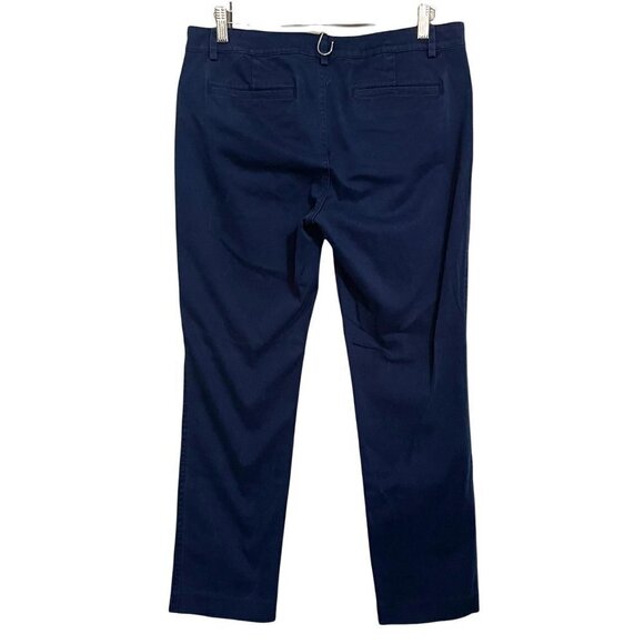 Lauren Ralph Lauren Women's Blue Zip Pockets Straight Leg Stretch Pants Size 10 - Picture 8 of 8